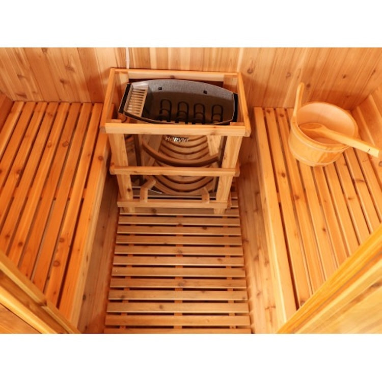 SunRay Aurora 4-Person Barrel Sauna