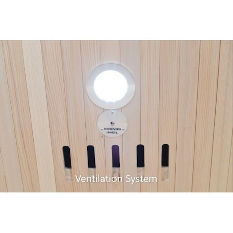 SunRay Burlington 2 Person Outdoor Infrared Sauna with Ceramic Heaters