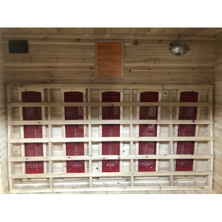 SunRay Cayenne 4 Person Outdoor Infrared Sauna with Ceramic Heaters