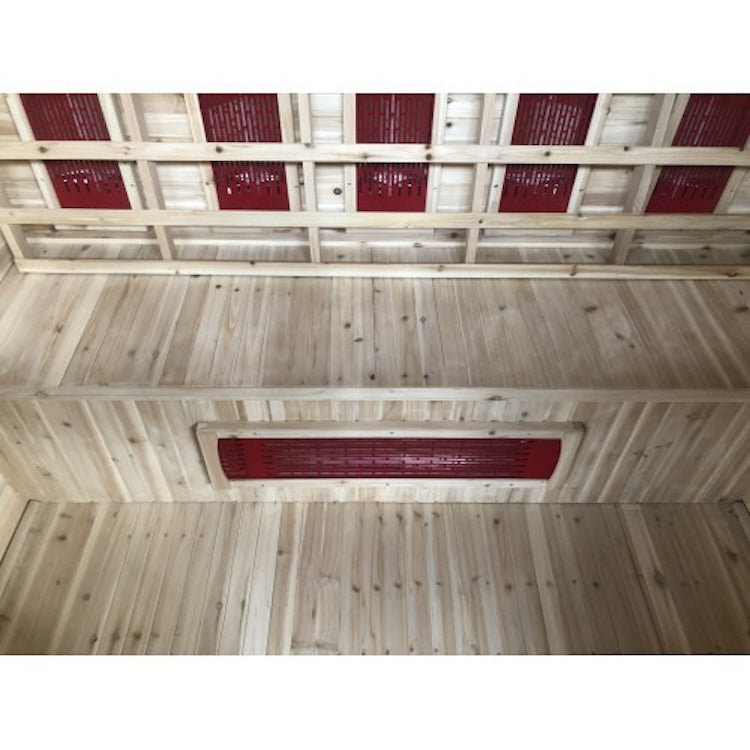 SunRay Grandby 3 Person Outdoor Infrared Sauna with Ceramic Heaters