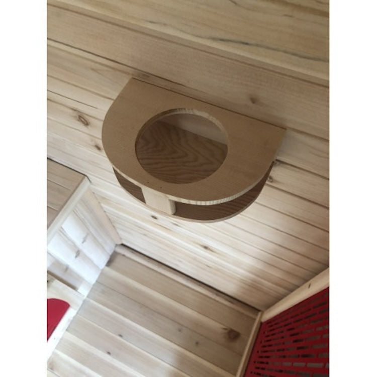 SunRay Cayenne 4 Person Outdoor Infrared Sauna with Ceramic Heaters