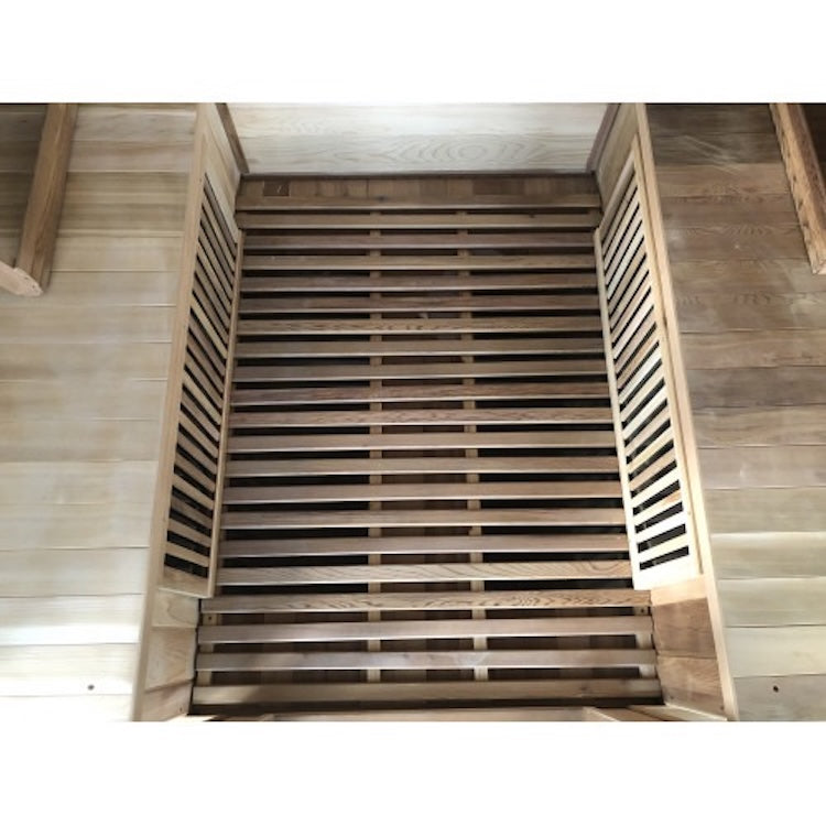 SunRay Roslyn 4 Person Cedar Infrared Sauna with Carbon Heaters & Side Bench Seating