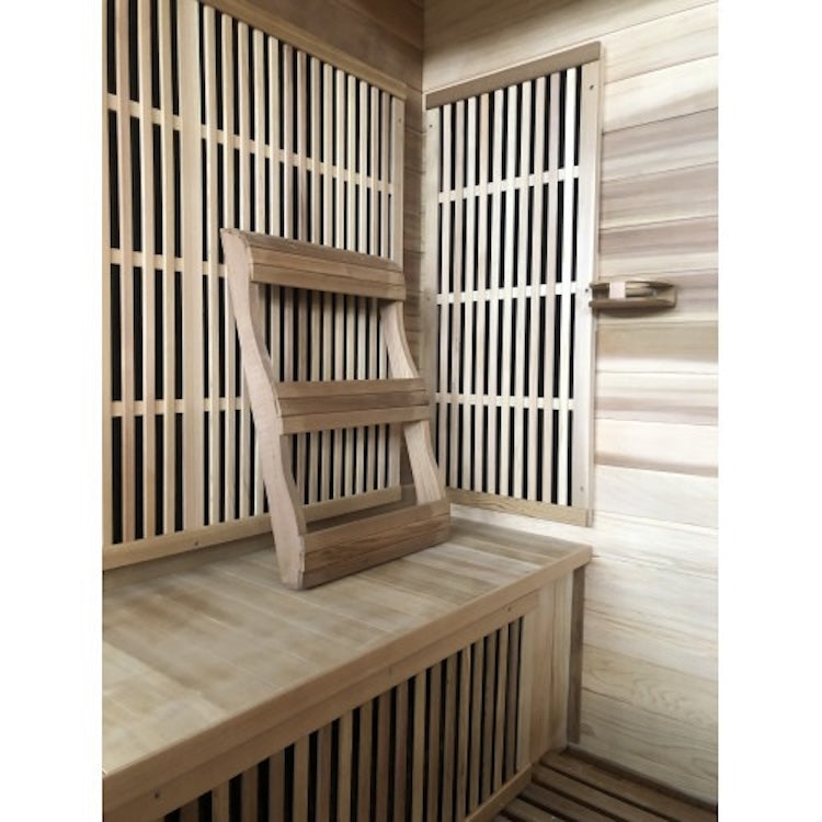 SunRay Roslyn 4 Person Cedar Infrared Sauna with Carbon Heaters & Side Bench Seating