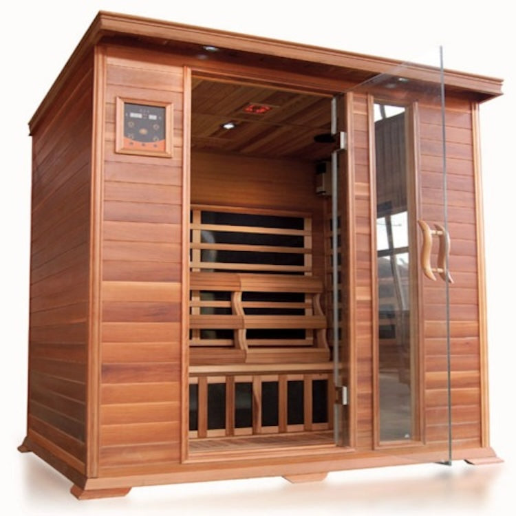 SunRay Savannah 3 Person Cedar Infrared Sauna with Carbon Heaters