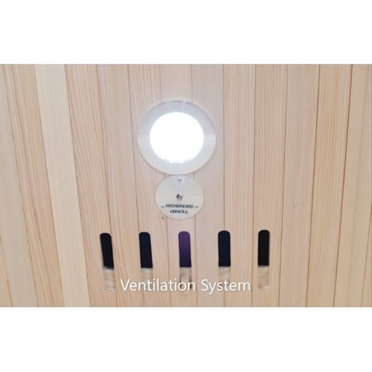 SunRay Savannah 3 Person Cedar Infrared Sauna with Carbon Heaters