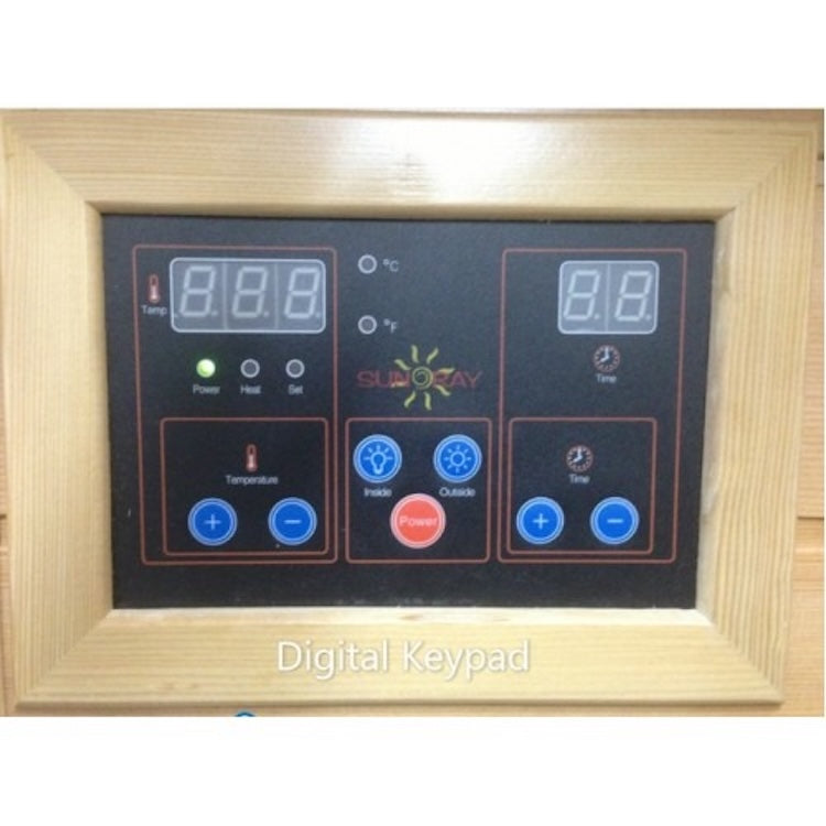 SunRay Sequoia 4 Person Cedar Infrared Sauna with Carbon Heaters