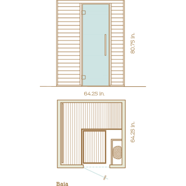 Auroom Sauna Auroom Baia Traditional Sauna Kit