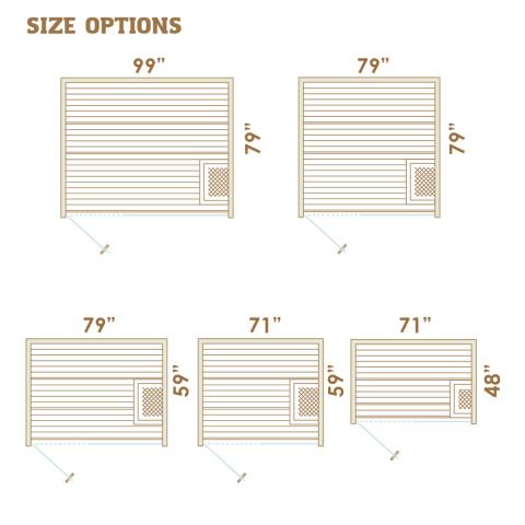 Auroom Sauna Auroom Libera Glass Cabin Sauna Kit