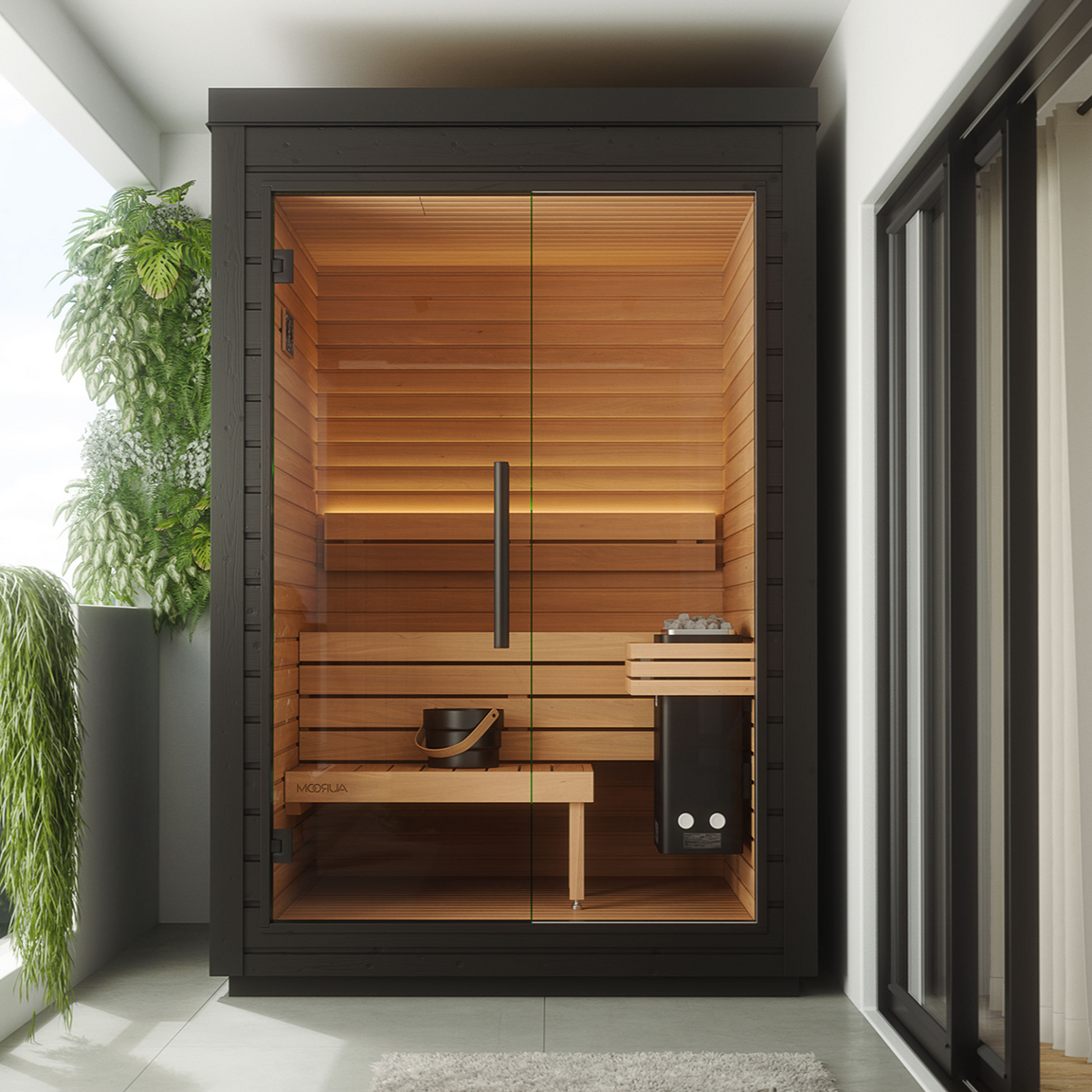 Auroom Sauna Auroom Mira S Outdoor Cabin Sauna Kit