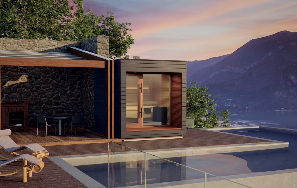 Auroom Sauna Auroom Natura Modern Outdoor Sauna with Changing Room