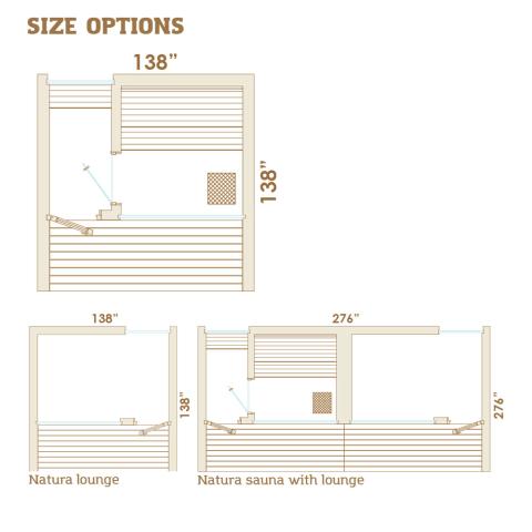 Auroom Sauna Auroom Natura Modern Outdoor Sauna with Changing Room