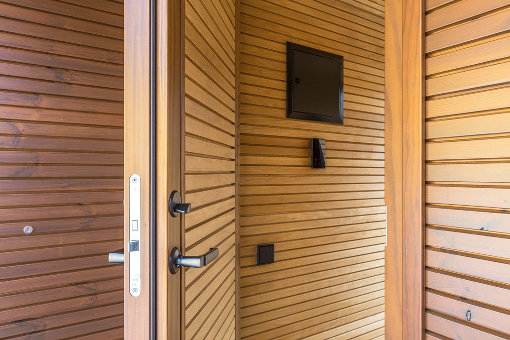 Auroom Sauna Auroom Natura Modern Outdoor Sauna with Changing Room