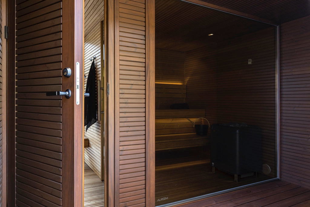 Auroom Sauna Auroom Natura Modern Outdoor Sauna with Changing Room
