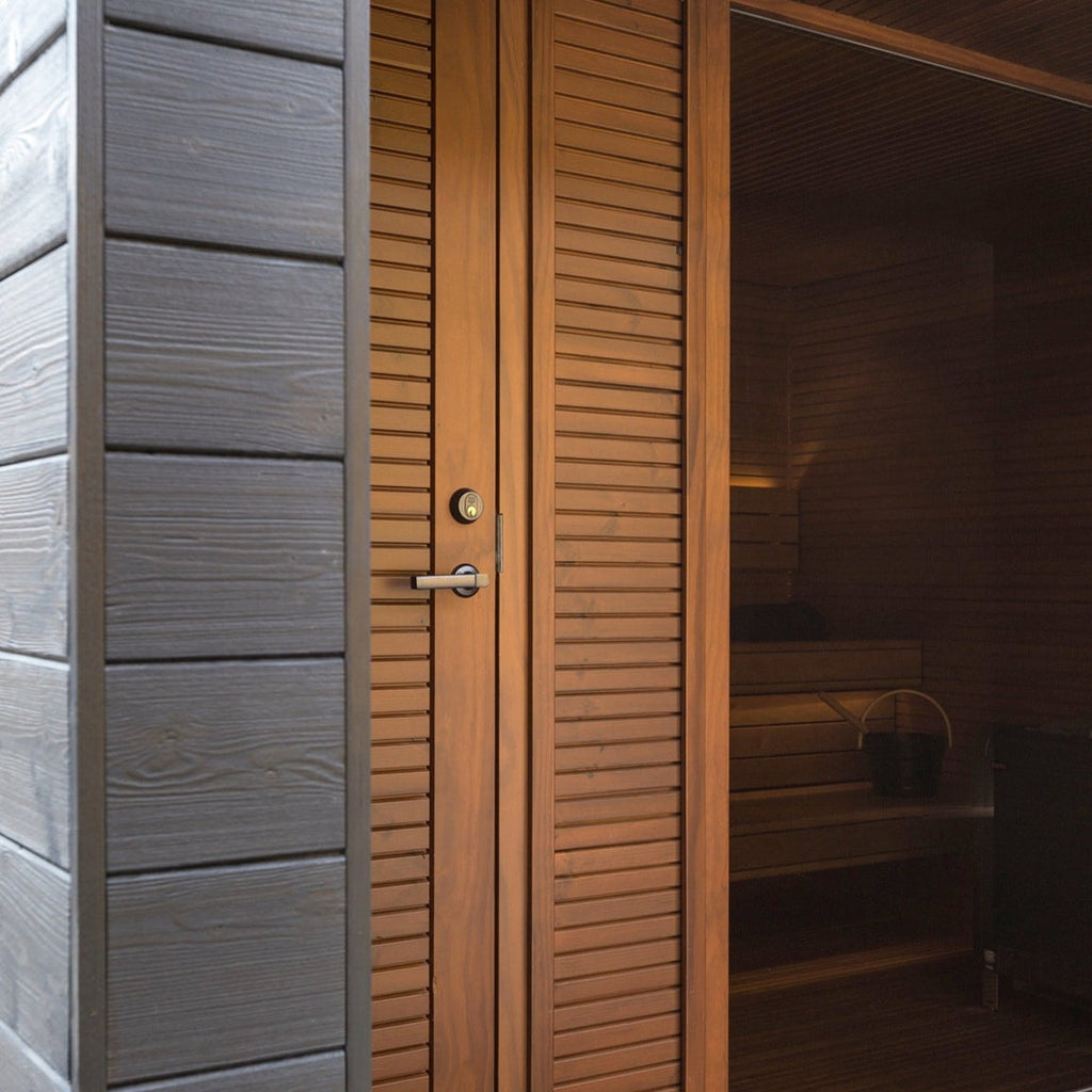 Auroom Sauna Auroom Natura Modern Outdoor Sauna with Changing Room