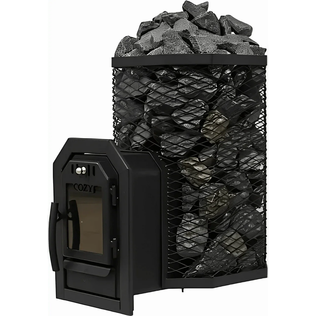 Cozy Heat Sauna Stove Cozy Heat O Thru-Wall Sauna Stove Wood Burning Sauna Stove