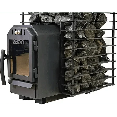 Cozy Heat Sauna Stove Cozy Heat Quattro Thru-Wall Sauna Stove Wood Burning Sauna Stove