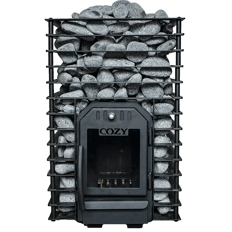Cozy Heat Sauna Stove Cozy Heat Quattro Thru-Wall Sauna Stove Wood Burning Sauna Stove