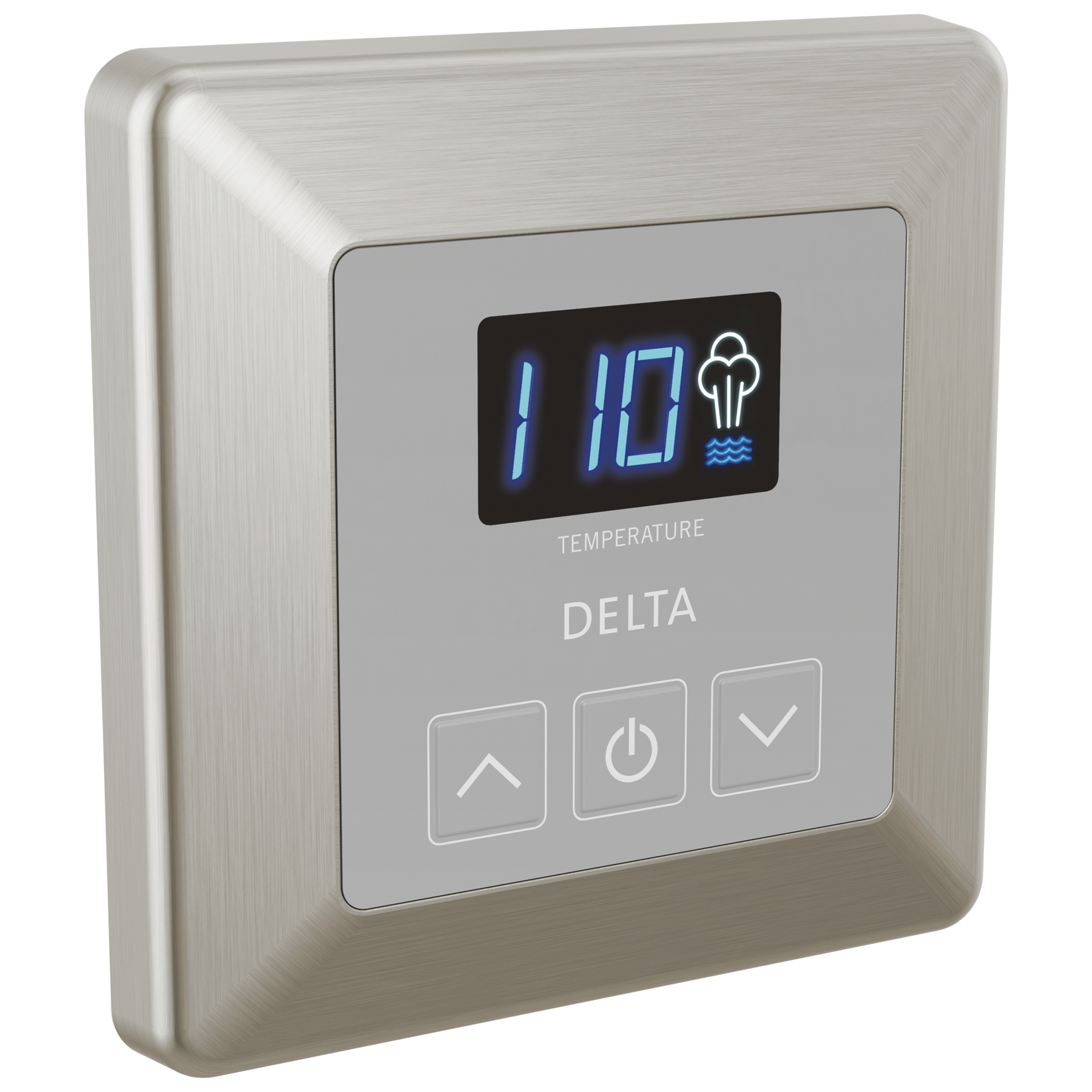 Delta Steam Shower Control Package Lumicoat Stainless Delta SimpleSteam™ Square Control