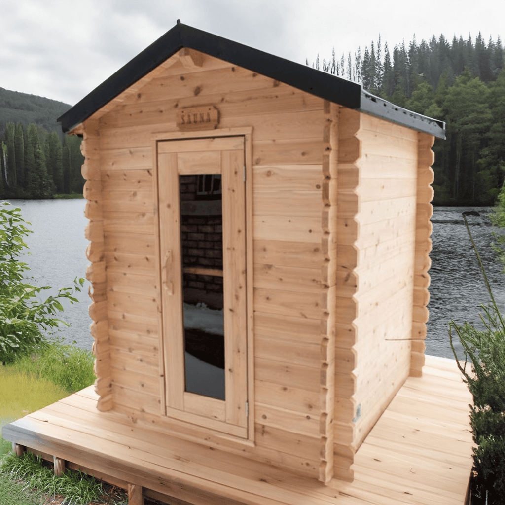 Dundalk LeisureCraft Sauna Dundalk CT Granby 3 Person Outdoor Sauna CTC66W