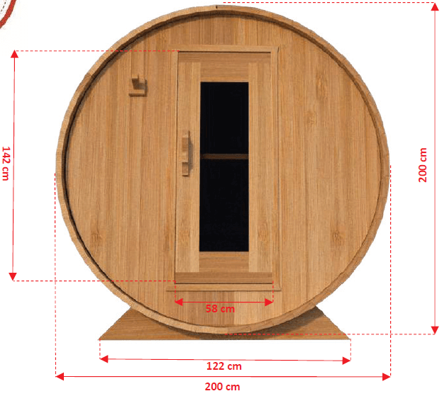 Dundalk LeisureCraft Sauna Dundalk CT Harmony 4 Person Barrel Sauna