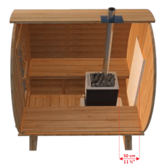 Dundalk LeisureCraft Sauna Dundalk CT Harmony 4 Person Barrel Sauna