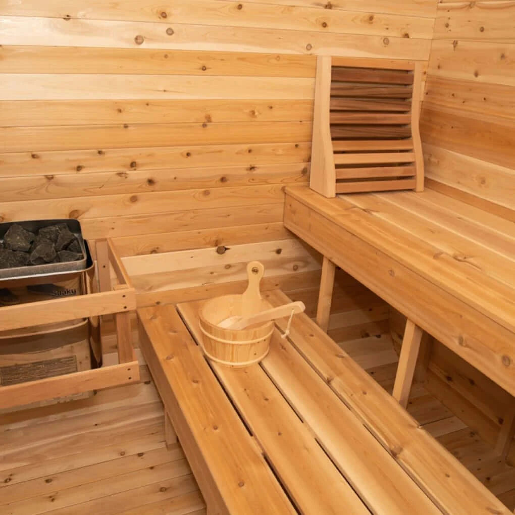 Dundalk LeisureCraft Sauna Dundalk CT Luna 4 Person Barrel Sauna
