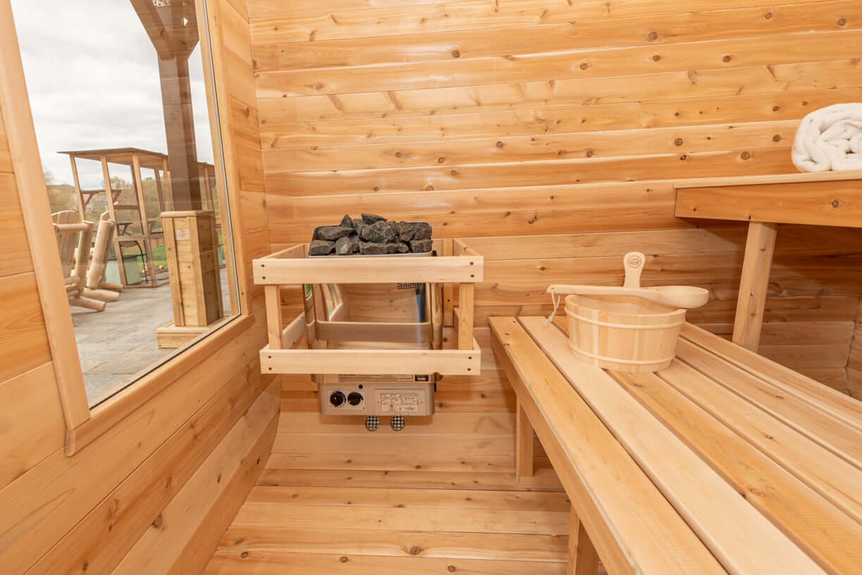 Dundalk LeisureCraft Sauna Dundalk CT Luna 4 Person Barrel Sauna