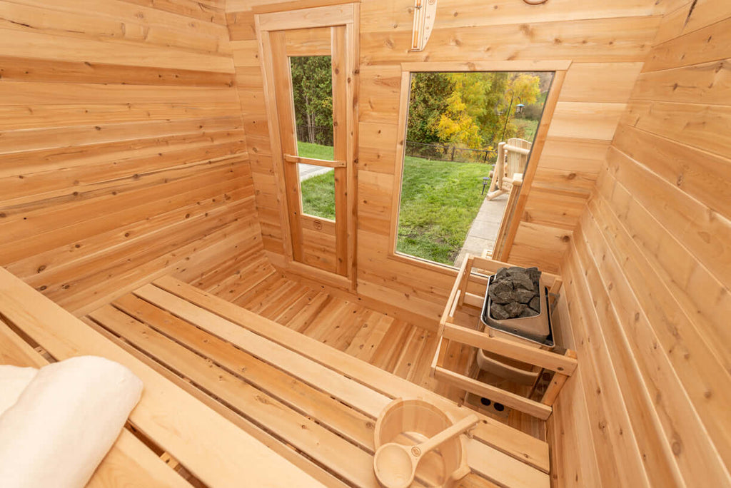 Dundalk LeisureCraft Sauna Dundalk CT Luna 4 Person Barrel Sauna