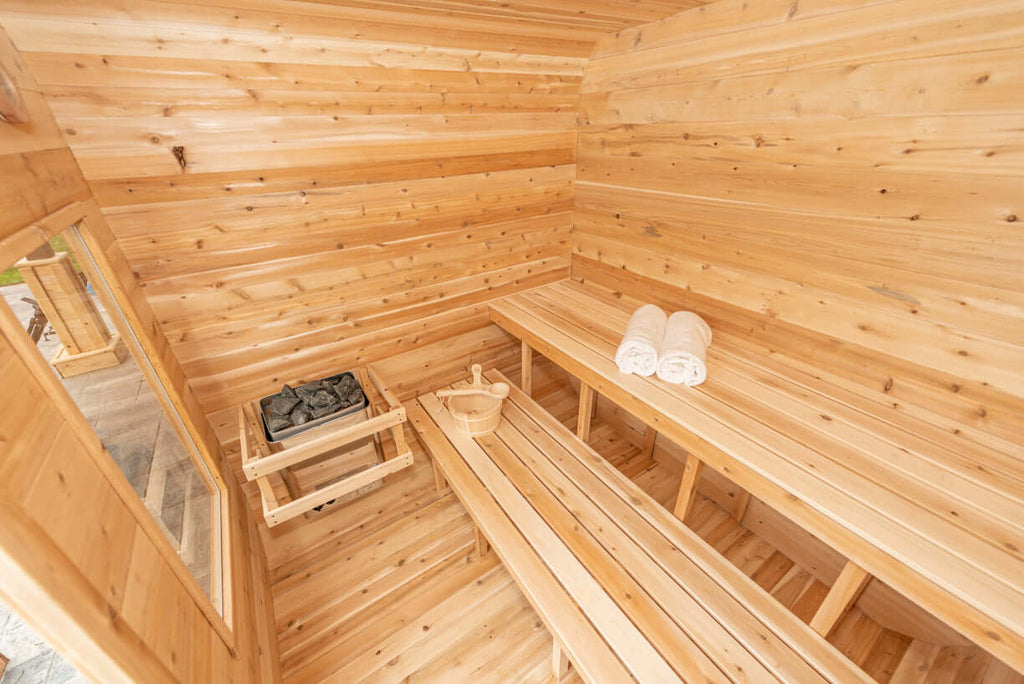 Dundalk LeisureCraft Sauna Dundalk CT Luna 4 Person Barrel Sauna
