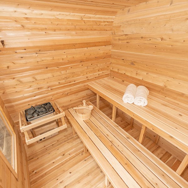 Dundalk LeisureCraft Sauna Dundalk CT Luna 4 Person Barrel Sauna