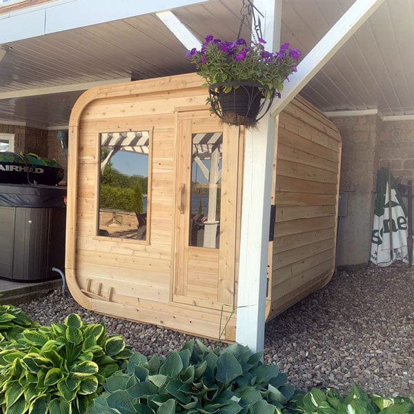 Dundalk LeisureCraft Sauna Dundalk CT Luna 4 Person Barrel Sauna