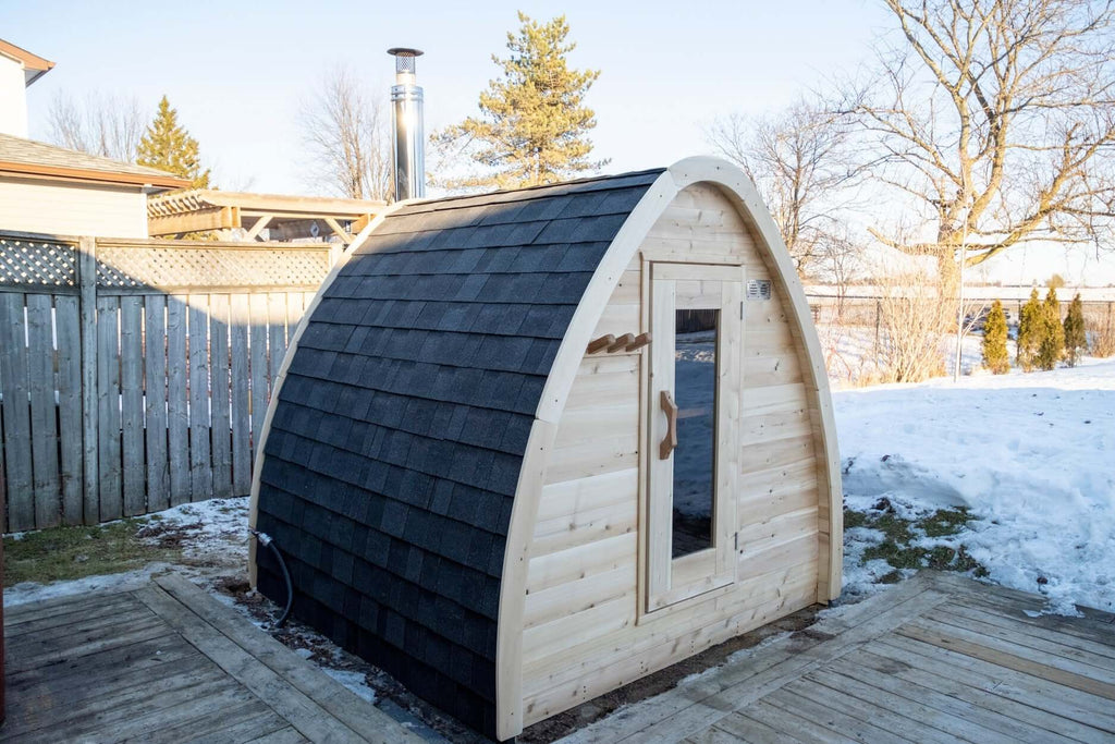 Dundalk LeisureCraft Sauna Dundalk CT Mini POD 4 Person Outdoor Sauna CTC77MW