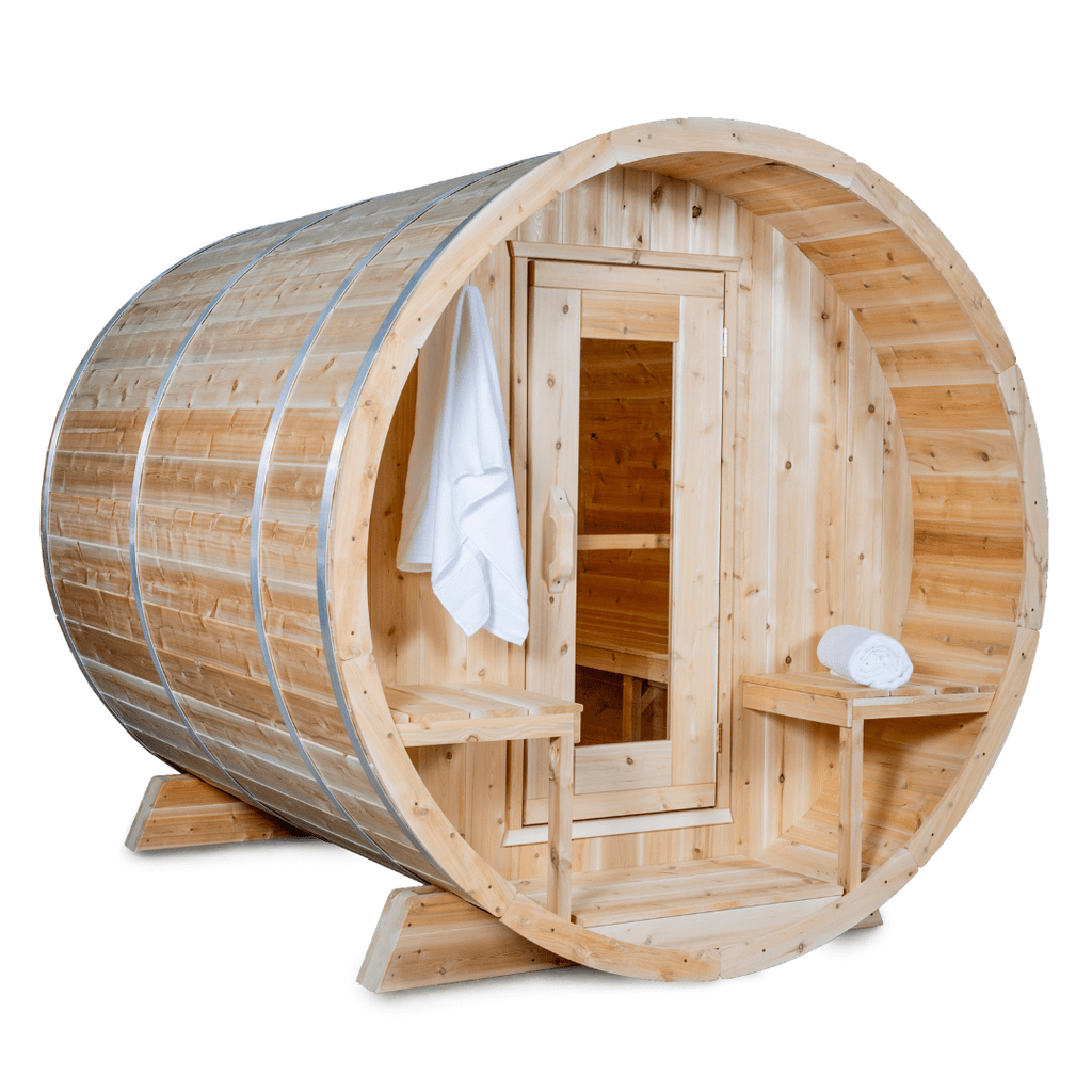 Dundalk LeisureCraft Sauna Dundalk CT Serenity 6 Person Barrel Sauna CTC2245W