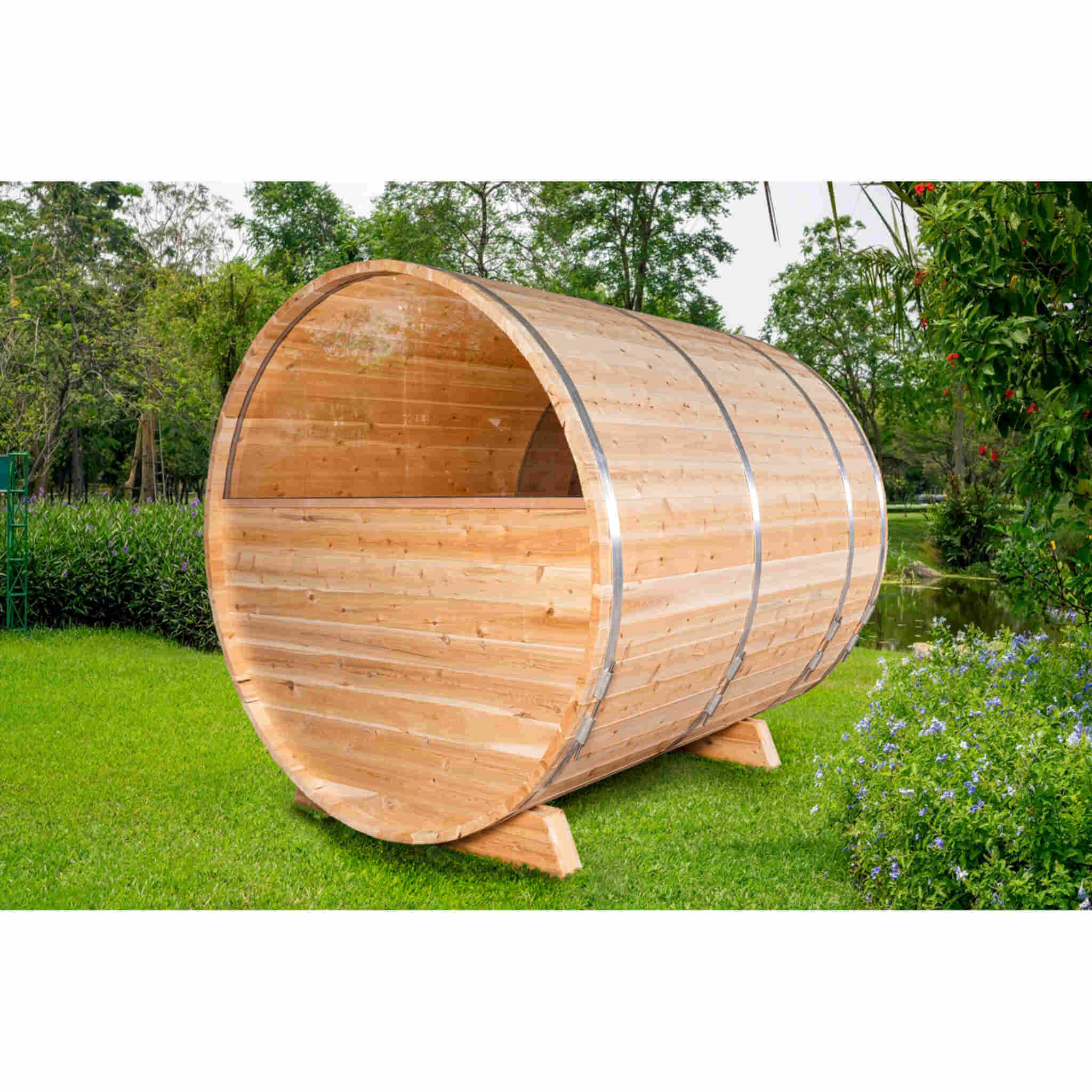 Dundalk LeisureCraft Sauna Dundalk CT Tranquility 6 Person Barrel Sauna CTC2345