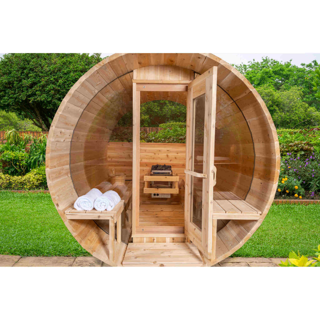 Dundalk LeisureCraft Sauna Dundalk CT Tranquility 6 Person Barrel Sauna CTC2345