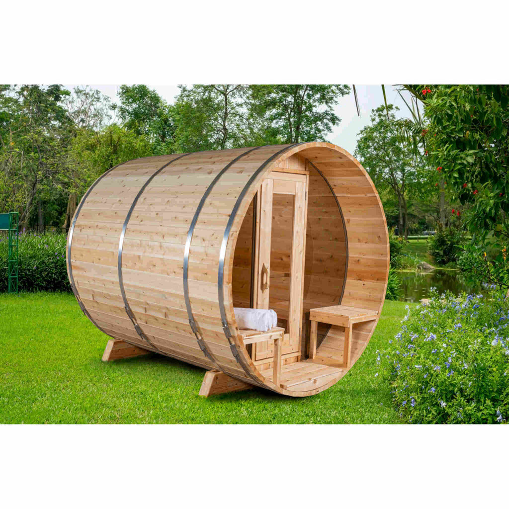 Dundalk LeisureCraft Sauna Dundalk CT Tranquility 6 Person Barrel Sauna CTC2345