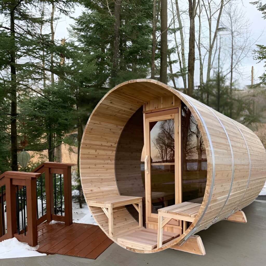 Dundalk LeisureCraft Sauna Dundalk CT Tranquility 6 Person Barrel Sauna CTC2345