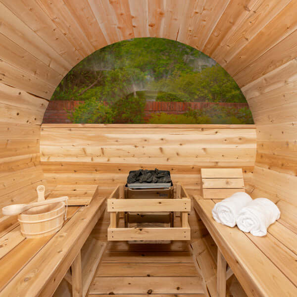 Dundalk LeisureCraft Sauna Dundalk CT Tranquility 6 Person Barrel Sauna CTC2345