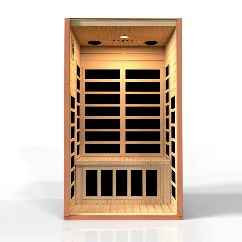 Dynamic Saunas Sauna Dynamic "Avila" 1-2-person Low EMF FAR Infrared Sauna DYN-6103-01