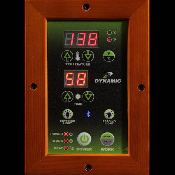 Dynamic Saunas Sauna Dynamic "Barcelona" 1-2-person Low EMF FAR Infrared Sauna DYN-6106-01
