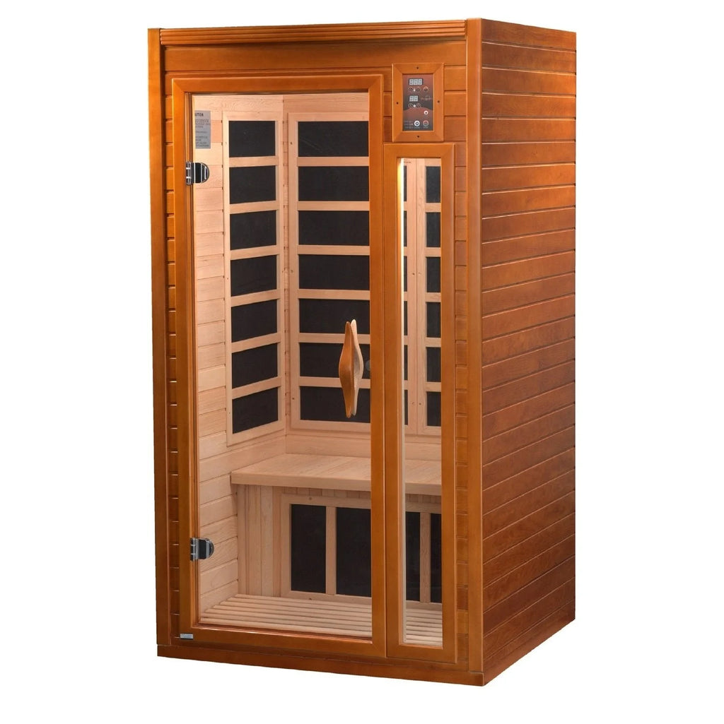 Dynamic Saunas Sauna Dynamic "Barcelona" 1-2-person Low EMF FAR Infrared Sauna DYN-6106-01