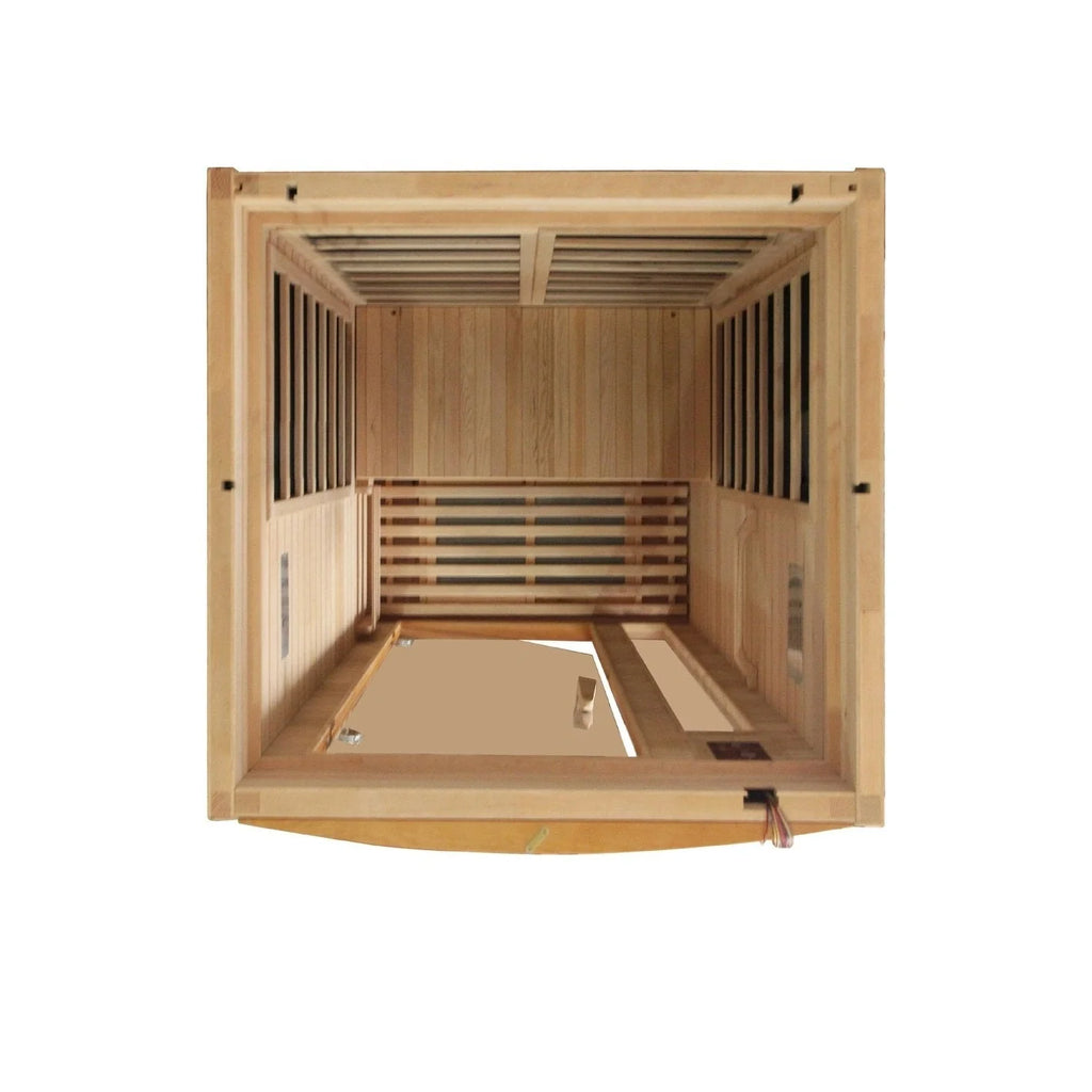 Dynamic Saunas Sauna Dynamic Barcelona Elite 1-2-person Ultra Low EMF FAR Infrared Sauna - DYN-6106-01 Elite
