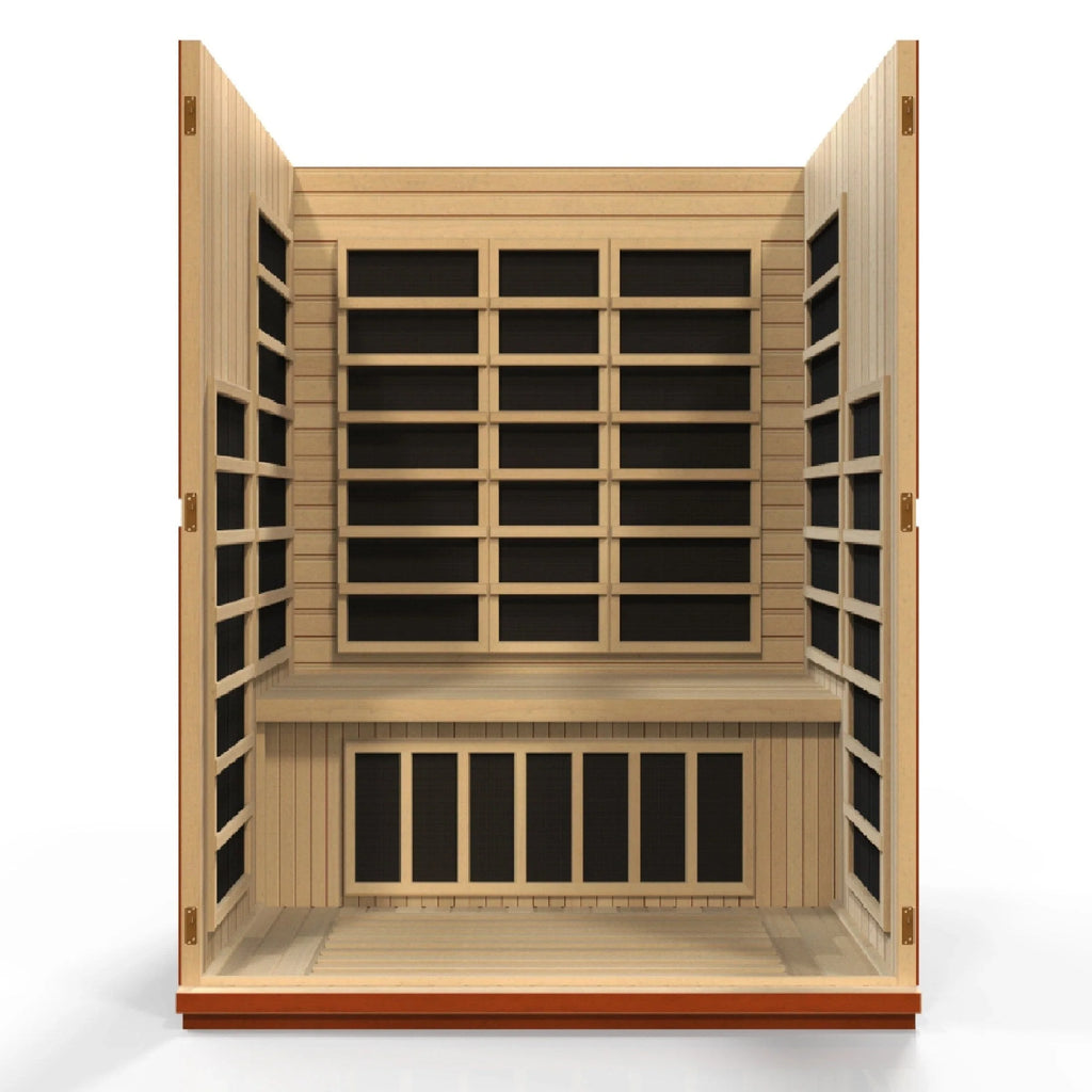 Dynamic Saunas Sauna Dynamic "Bellagio" 3-person Low EMF FAR Infrared Sauna - DYN-6306-02