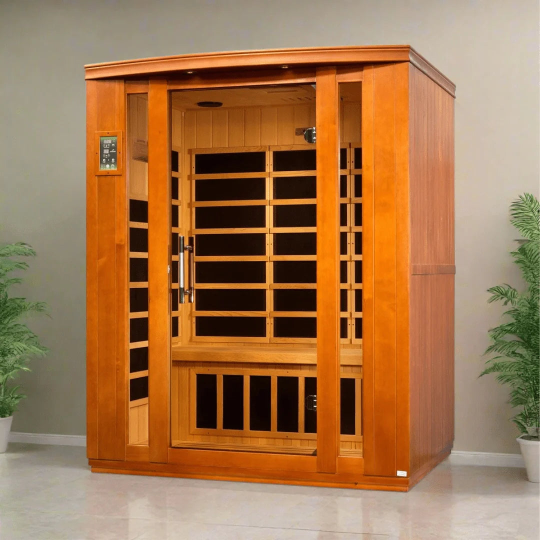Dynamic Saunas Sauna Dynamic "Bellagio" 3-person Low EMF FAR Infrared Sauna - DYN-6306-02