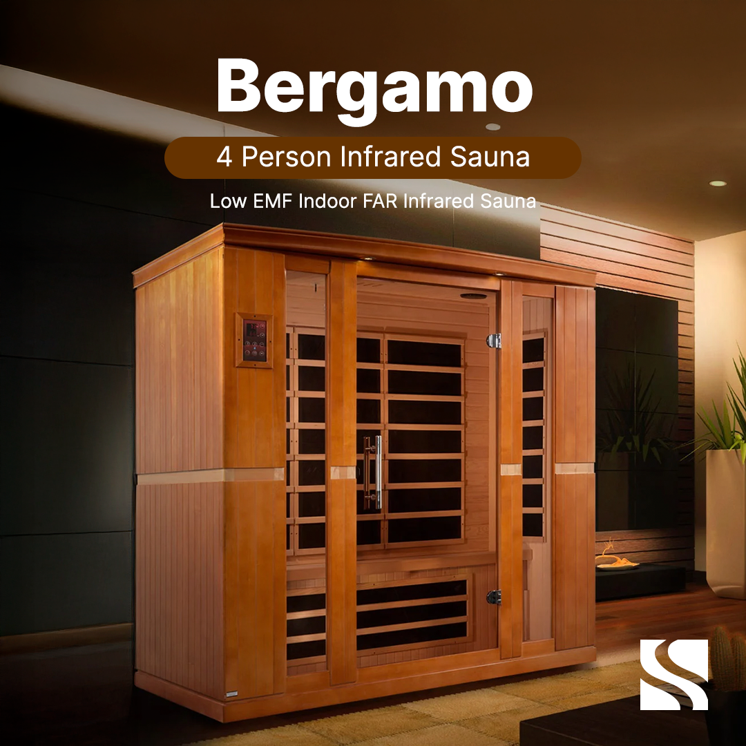 Dynamic Saunas Sauna Dynamic "Bergamo" 4-person Low EMF FAR Infrared Sauna DYN-6440-01