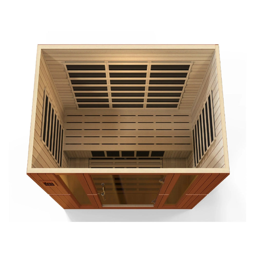 Dynamic Saunas Sauna Dynamic "Bergamo" 4-person Low EMF FAR Infrared Sauna DYN-6440-01