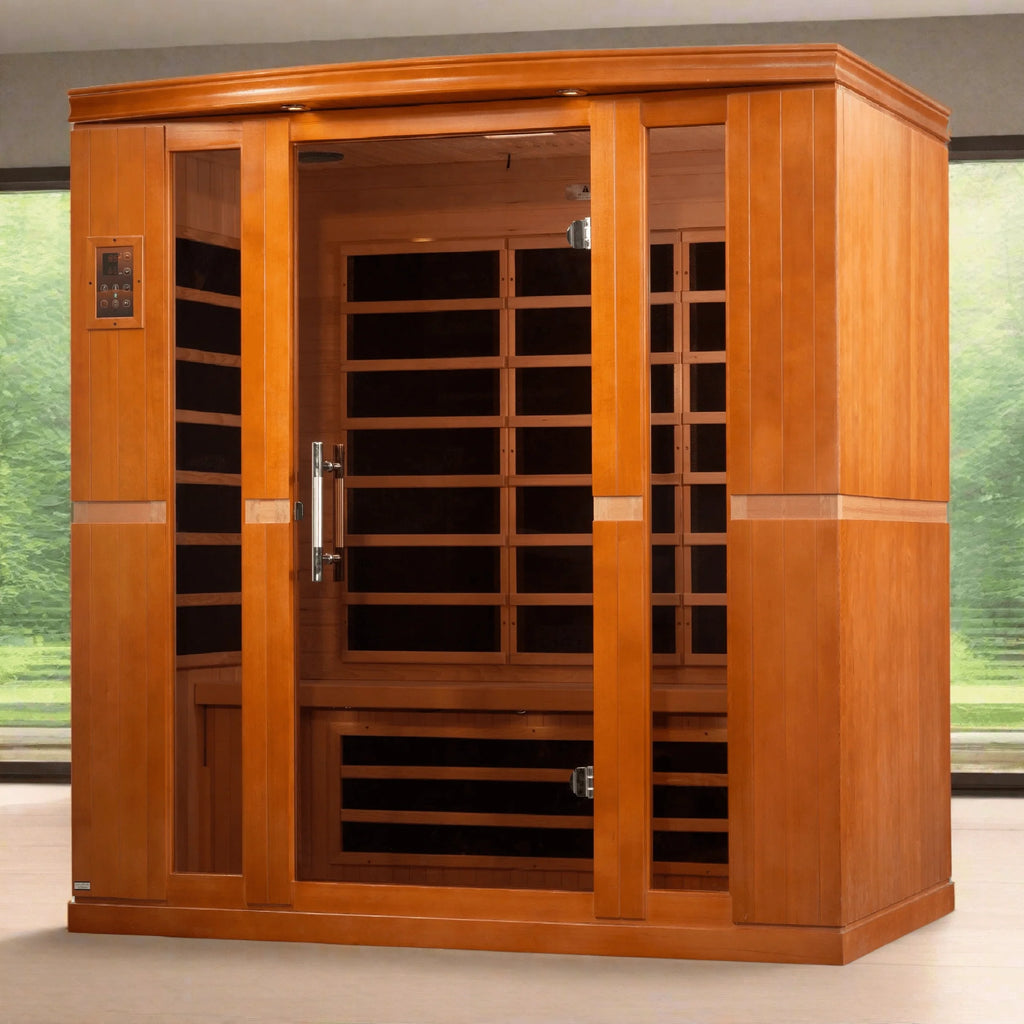 Dynamic Saunas Sauna Dynamic "Bergamo" 4-person Low EMF FAR Infrared Sauna DYN-6440-01