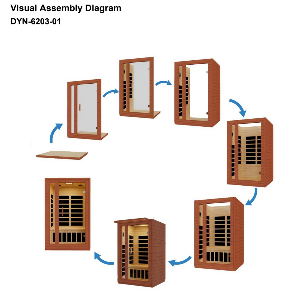 Dynamic Saunas Sauna Dynamic Cordoba Elite 2-person Ultra Low EMF FAR Infrared Sauna - DYN-6203-01 Elite