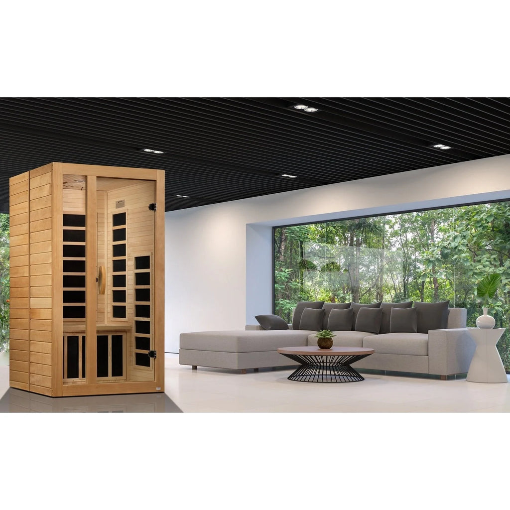 Dynamic Saunas Sauna Dynamic "Gracia" 1-2-person Low EMF FAR Infrared Sauna DYN-6119-01