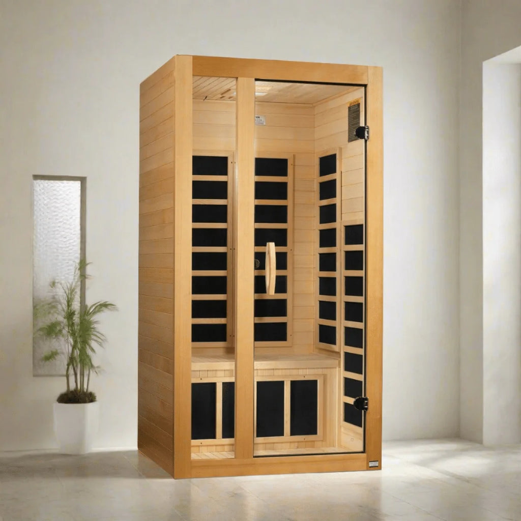 Dynamic Saunas Sauna Dynamic "Gracia" 1-2-person Low EMF FAR Infrared Sauna DYN-6119-01